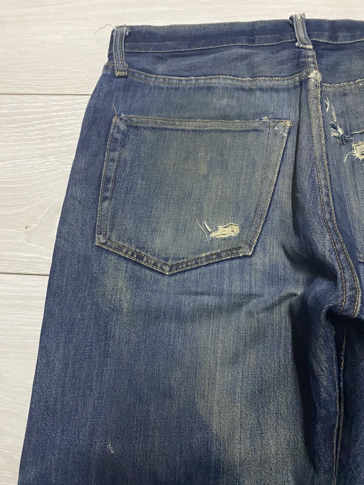 Supreme Vintage Supreme Denim Selvedge Baggy Heavy Repair Jeans Size US 33 - 7 Thumbnail