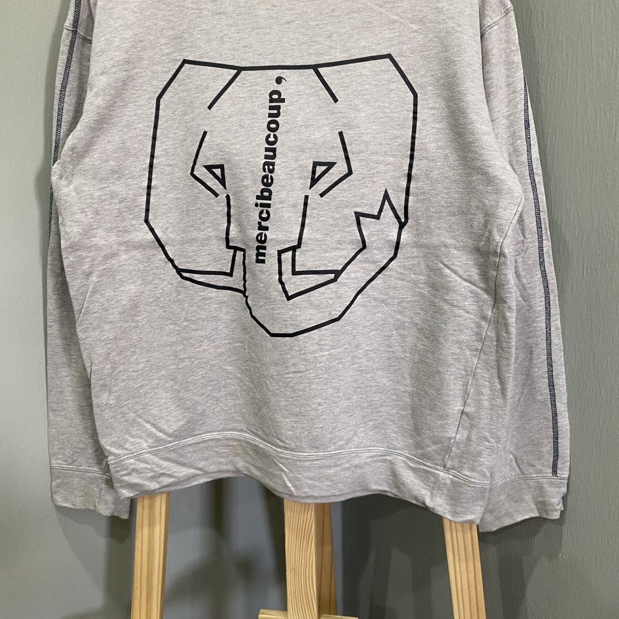 Issey Miyake Mercibeaucoup by Issey Miyake Big Logo Elephant Sweatshirt Size M / US 6-8 / IT 42-44 - 4 Thumbnail