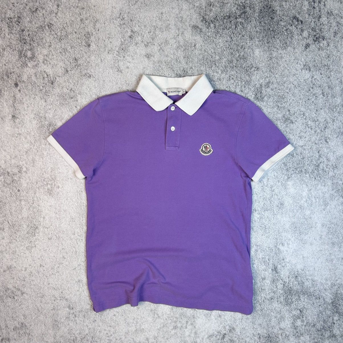 Moncler Luxury Men's Polo Shirt Moncler Lilac Logo Size US S / EU 44-46 / 1 - 1 Thumbnail