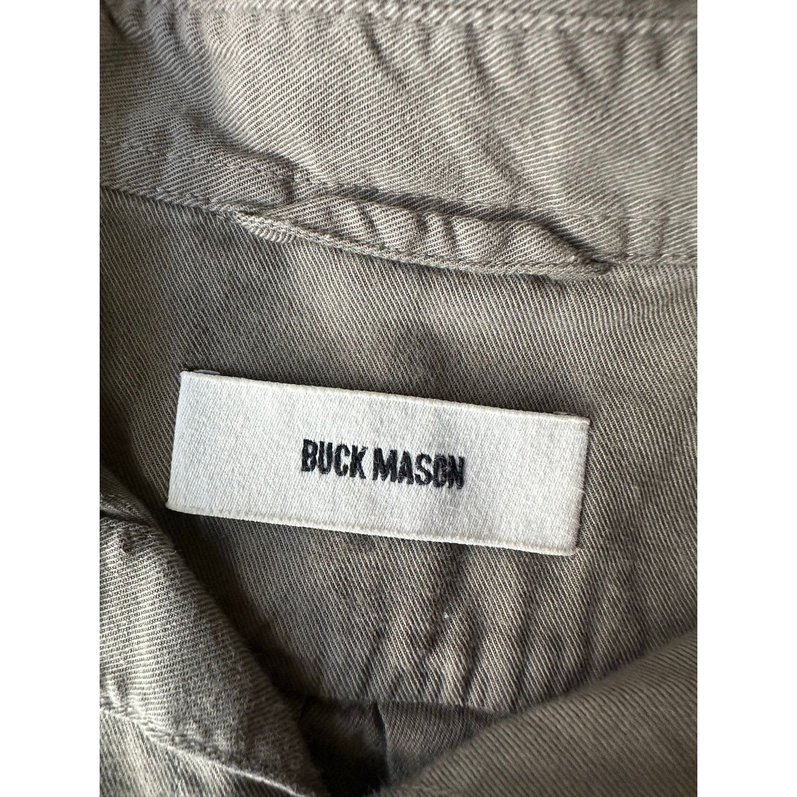 Buck Mason Buck Mason Men's XS Olive Green Draped Twill Button Up Shirt Size US XS / EU 42 / 0 - 2 Thumbnail