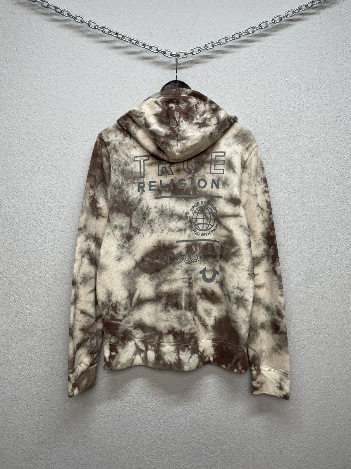 Japanese Brand Vintage Y2K True Religion Tye Dye Zip Hoodie Size US M / EU 48-50 / 2 - 9 Thumbnail