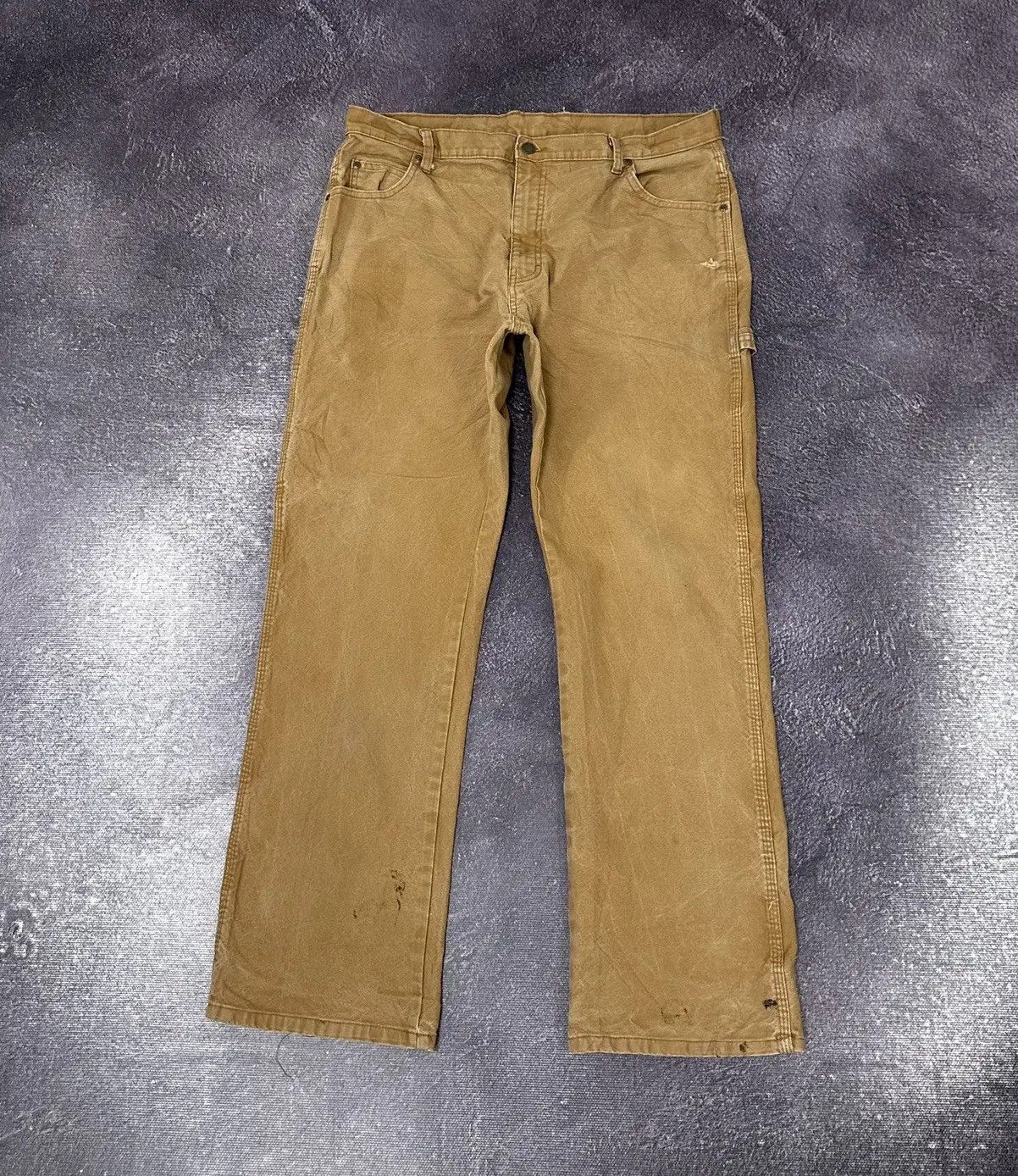 Dickies × Vintage Vintage Dickies American Orange Hype Work Baggy Pants Size US 38 / EU 54 - 2 Thumbnail