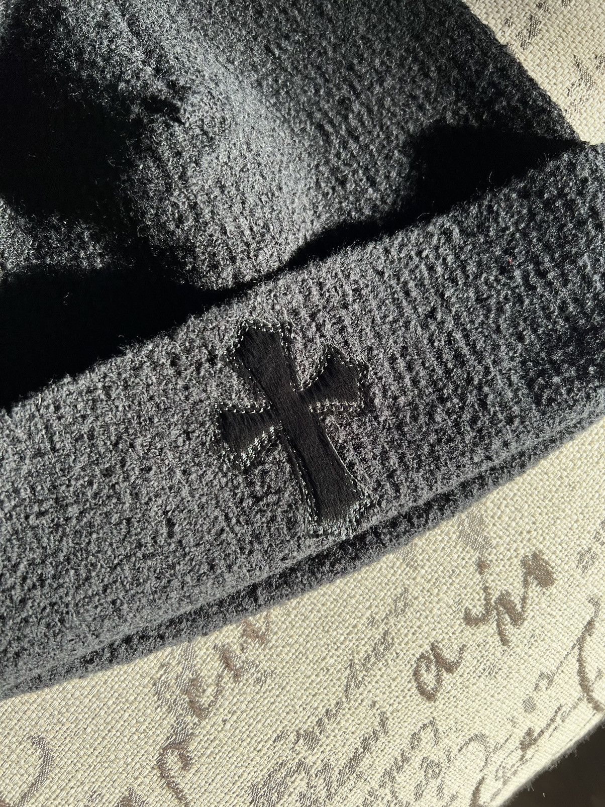Chrome Hearts Chrome Hearts Pony Hair Cross Patch Beanie Size ONE SIZE - 7 Thumbnail