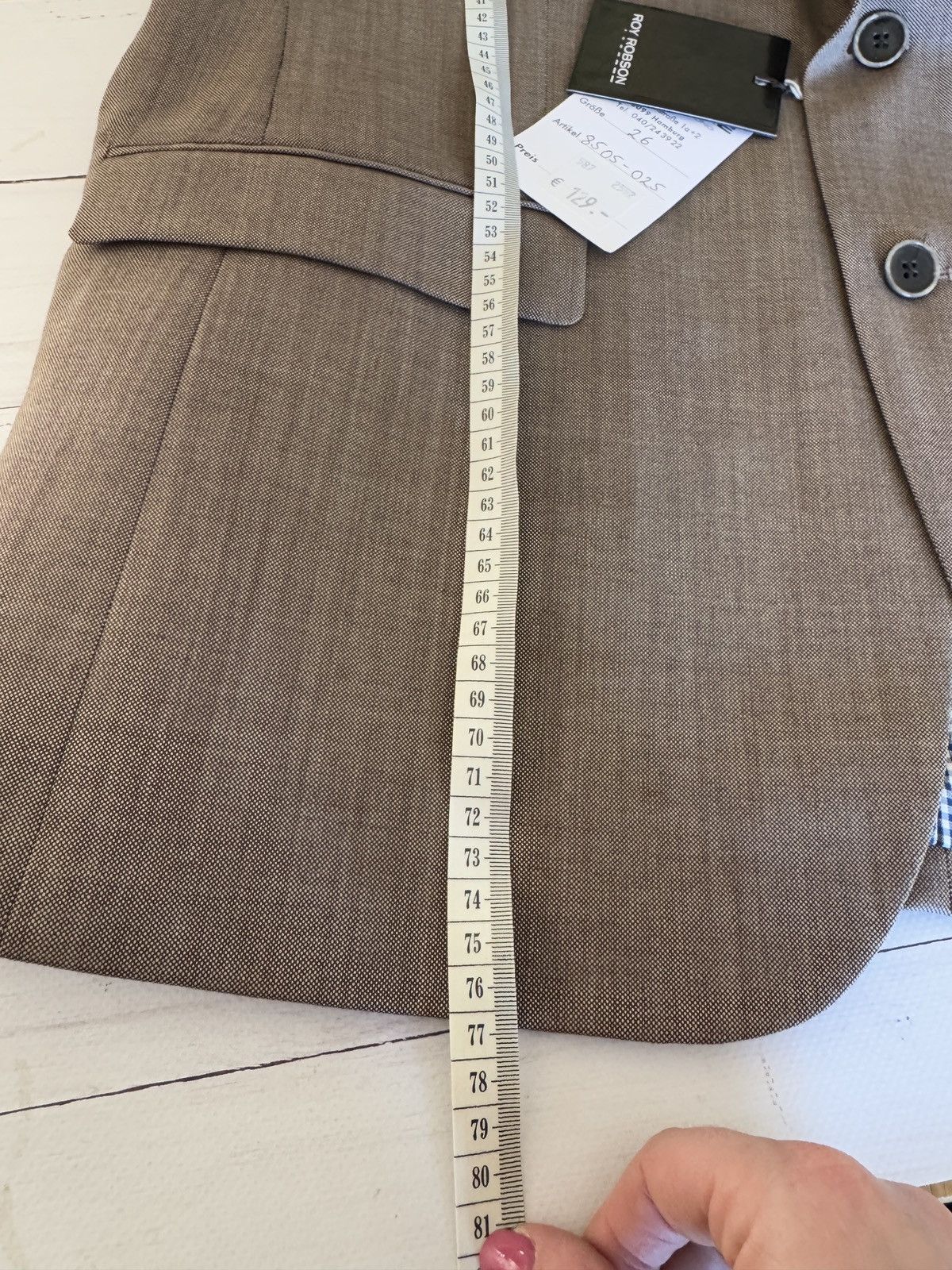 Other Roy Robson Pure Wool Blazer Modern Fit Elbow Patch Detail Size 40R - 13 Thumbnail