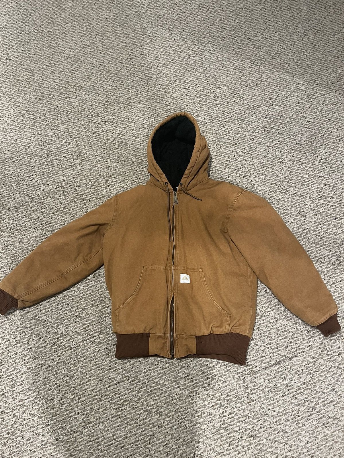 Vintage Vintage light brown cropped work jacket Size US S / EU 44-46 / 1 - 1 Thumbnail