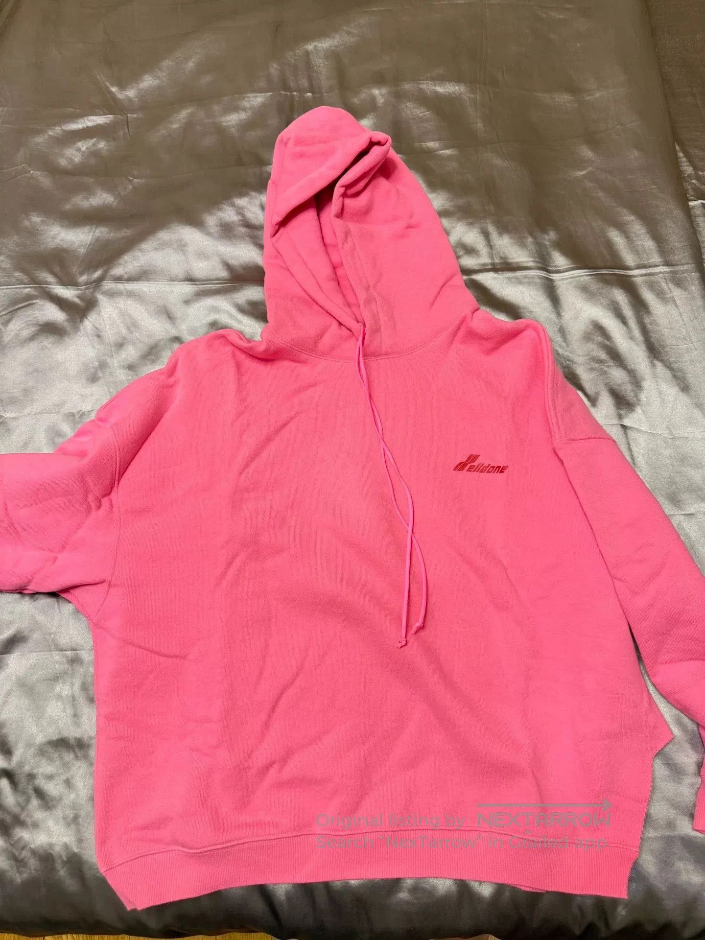WE11DONE oversized pink WE11DONE hoodie for women. Size XL / US 12-14 / IT 48-50 - 1 Thumbnail