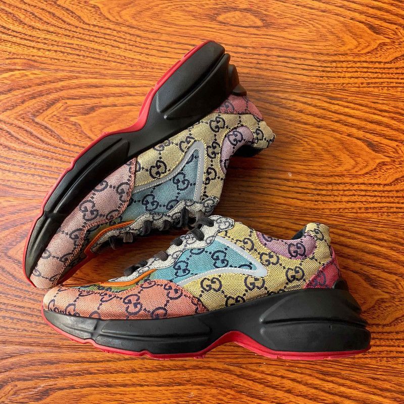 Gucci Gucci Rhyton Multicolour Canvas Low-top Sneakers - Size US 7.5 / EU 40-41 - 7 Thumbnail
