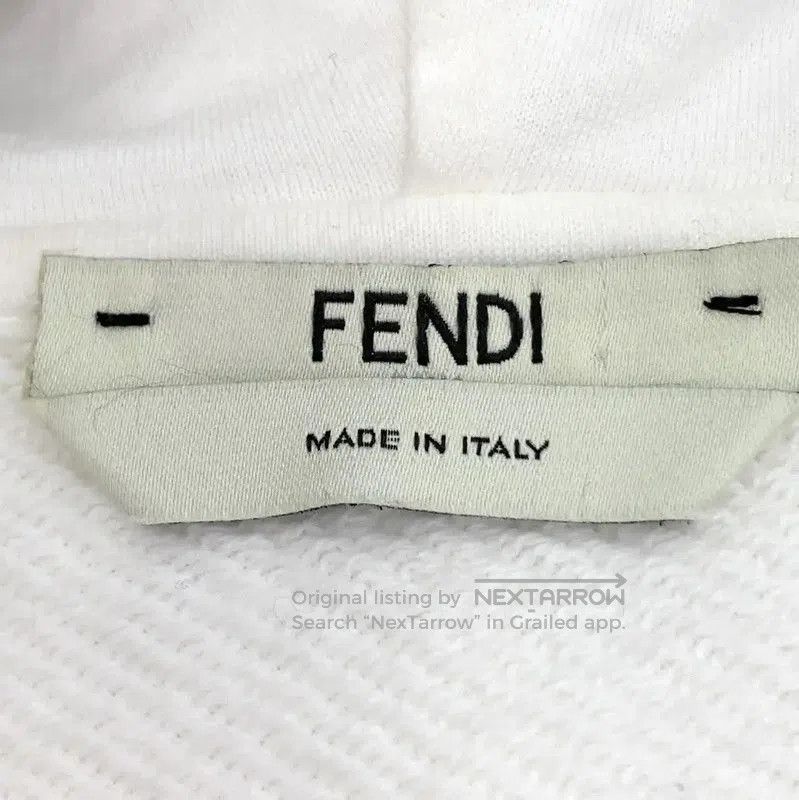 Fendi Fendi White Women's Hoodie with Logo . Size M / US 6-8 / IT 42-44 - 4 Thumbnail