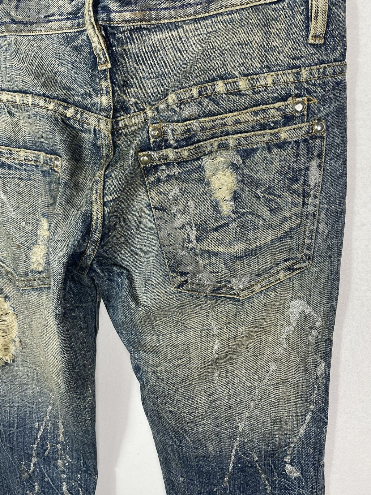 Japanese Brand Very Rare Midas Japanese Design Art Jeans Size US 31 - 9 Thumbnail