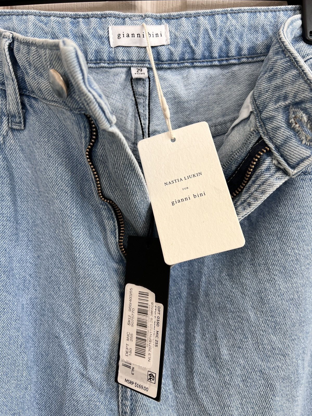 Other Gianni Bini light blue jeans with pink detail size 29 Size 29" - 5 Thumbnail
