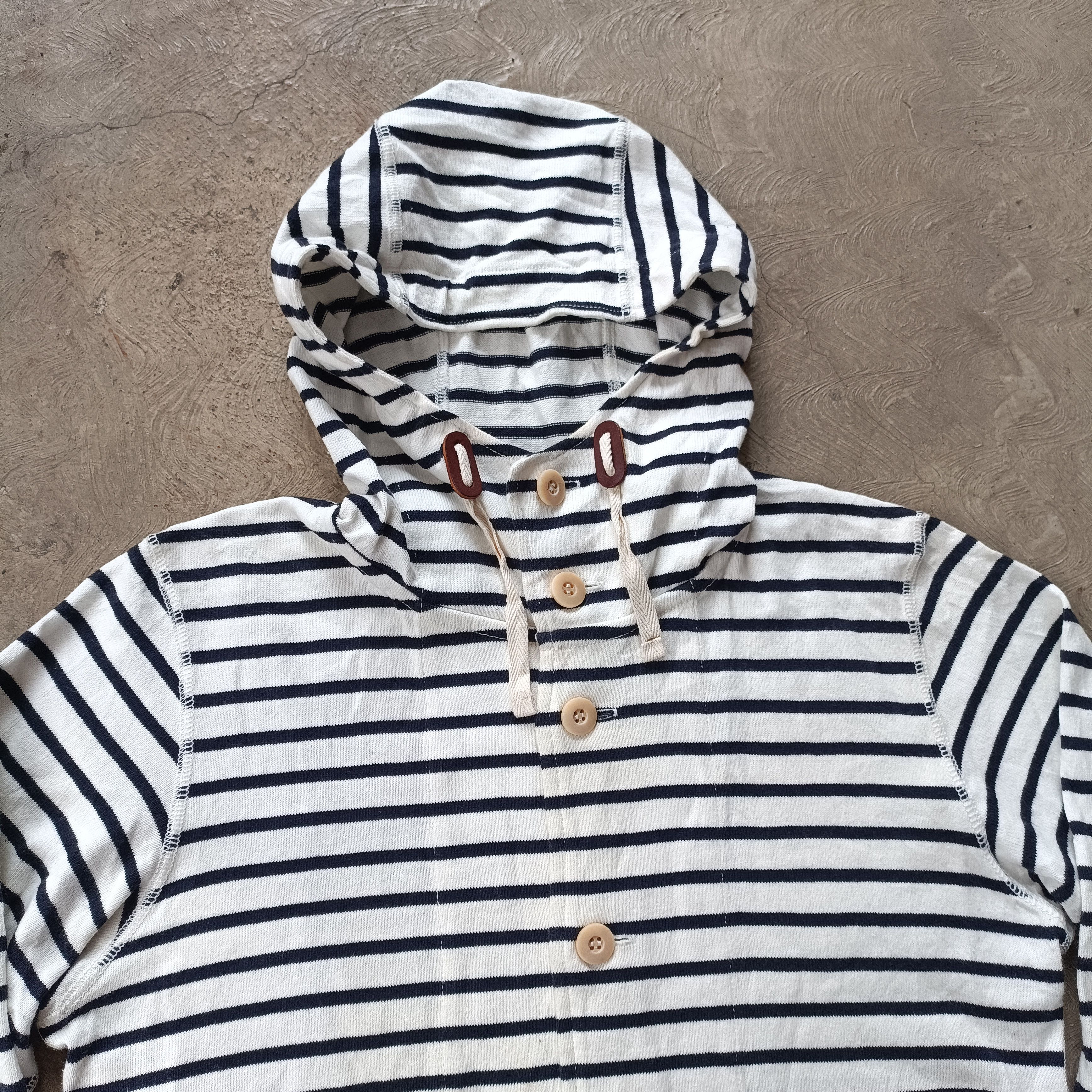 Comme des Garcons Comme Des Garcons homme button hooded marine jacket Size US S / EU 44-46 / 1 - 2 Thumbnail