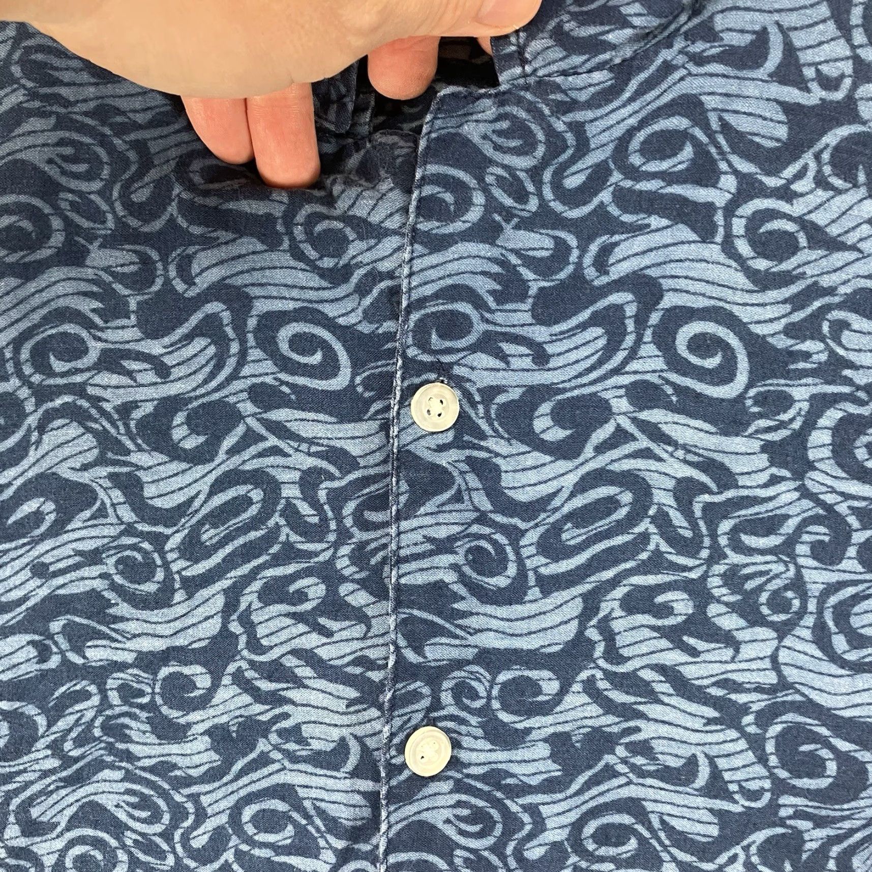 Vintage VINTAGE Jnco Style Blue Dragon Button-Down Shirt Mens XL All Over Print Casual 90s Art Fire Size US XL / EU 56 / 4 - 6 Thumbnail