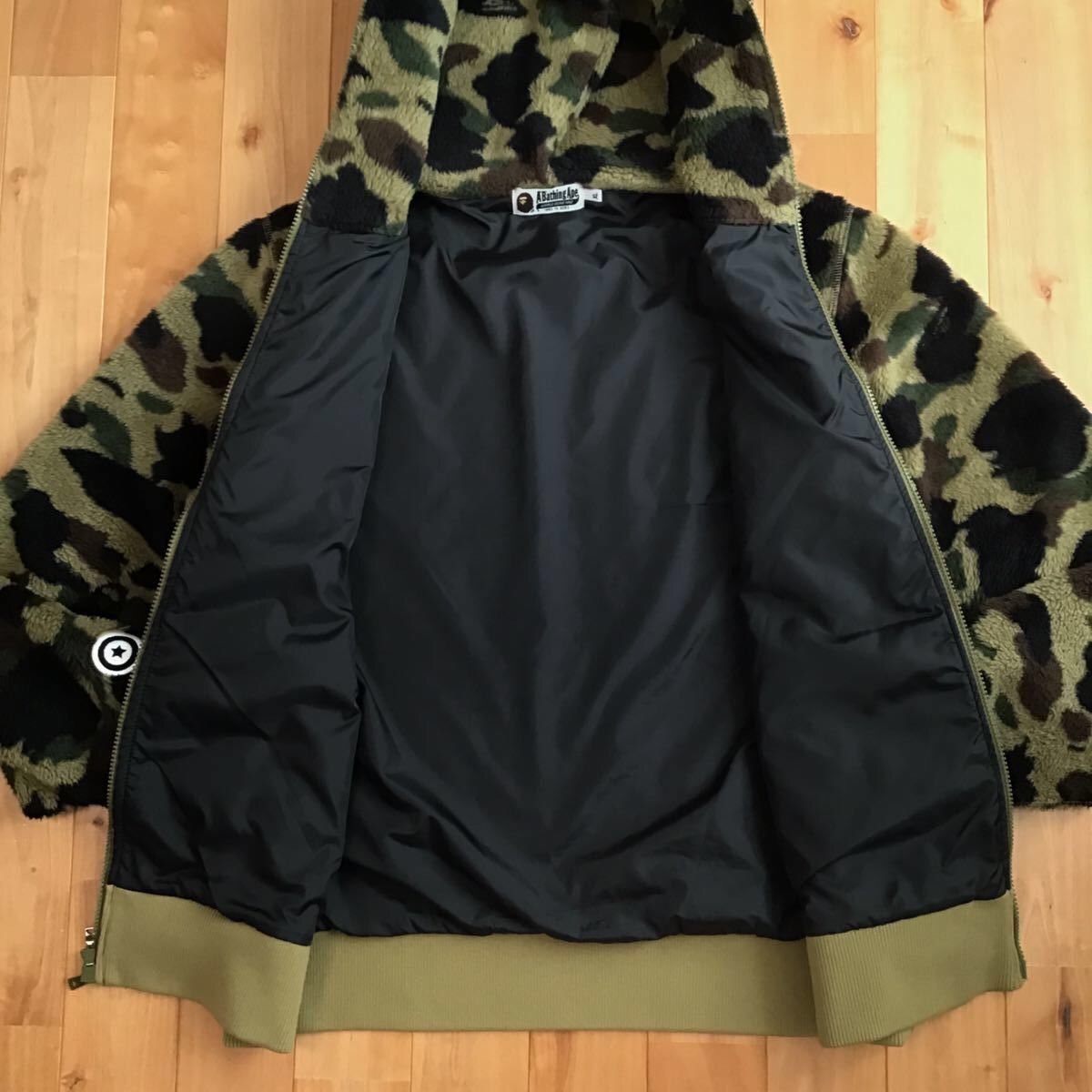 Bape BAPE Boar Shark full zip hoodie 1st camo green a bathing ape Size US XL / EU 56 / 4 - 7 Thumbnail