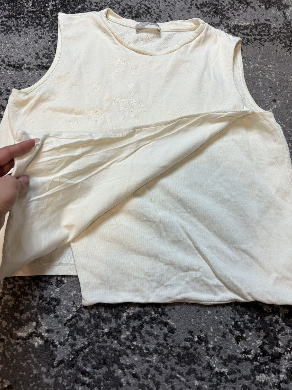 Designer × Japanese Brand × Vintage Vintage Stefanel Asymmetrical Flower Embroidered Blouses Size L / US 10 / IT 46 - 3 Thumbnail