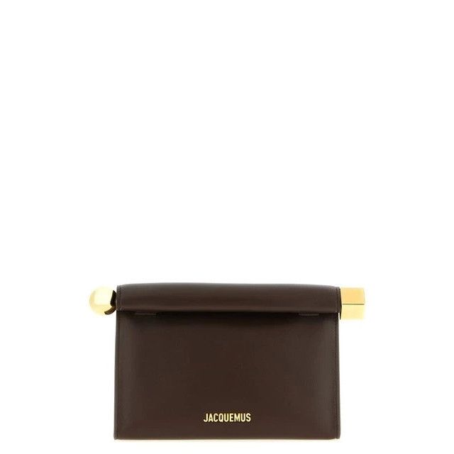 Jacquemus JACQUEMUS Le Sac Rond Carre Brown Clutch New & Authentic Size ONE SIZE - 1 Thumbnail
