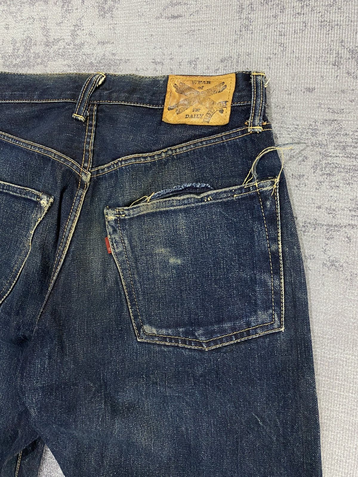 KOJIMA GENES 90s vintage raw denim selvedge jeans wash & wears Size US 29 - 15 Thumbnail