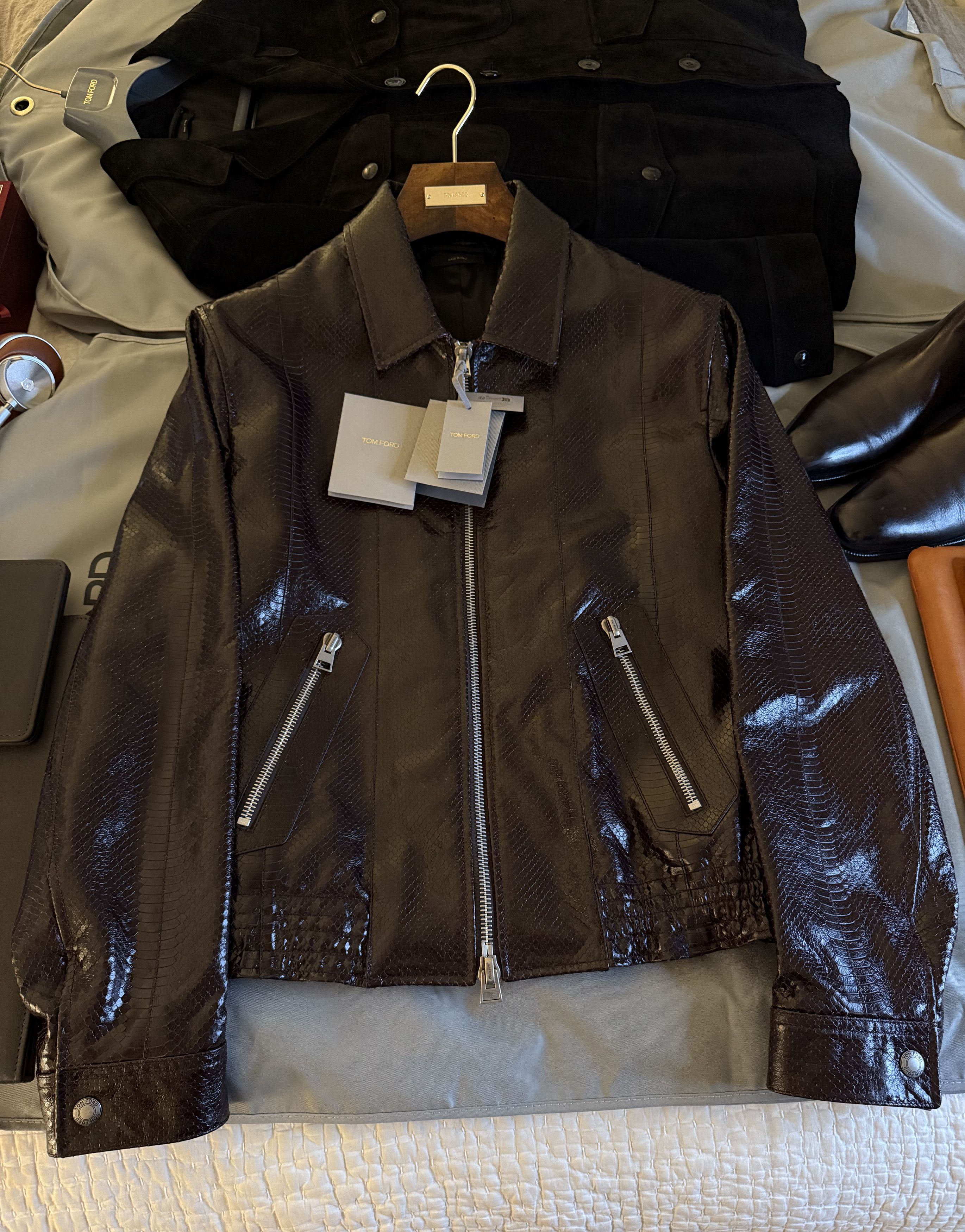 Tom Ford Fits smaller, Ultimate NWT $10,700 w/tax Python Jacket Size US XL / EU 56 / 4 - 10 Thumbnail