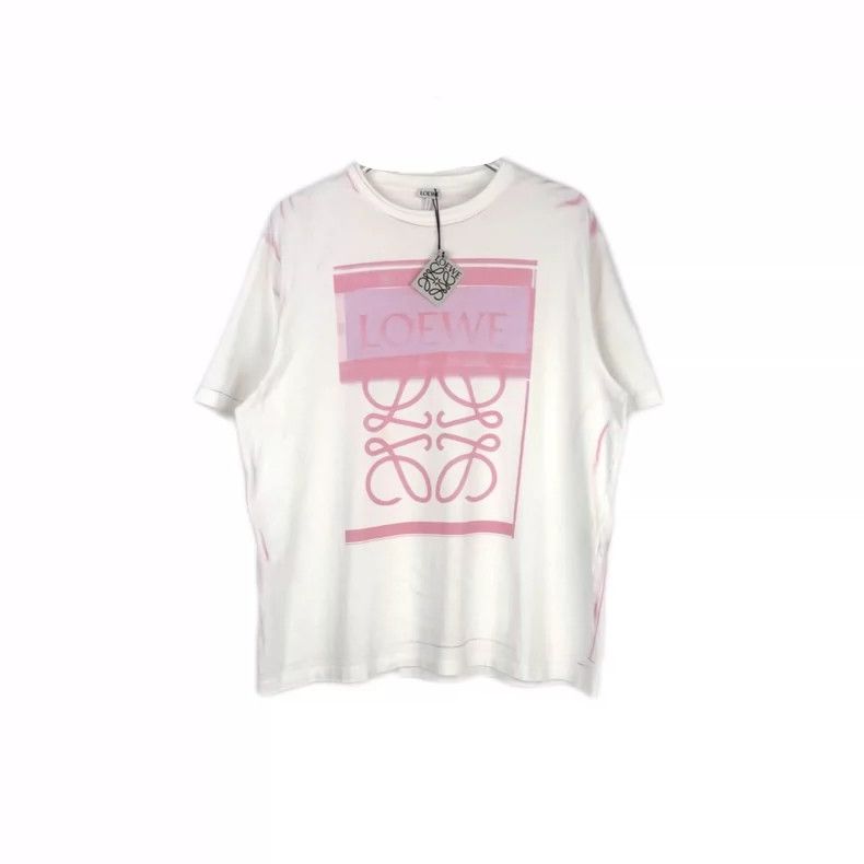 Loewe Loewe Pink Gradient Logo Short Sleeve T-Shirt-dmc Size US S / EU 44-46 / 1 - 1 Thumbnail