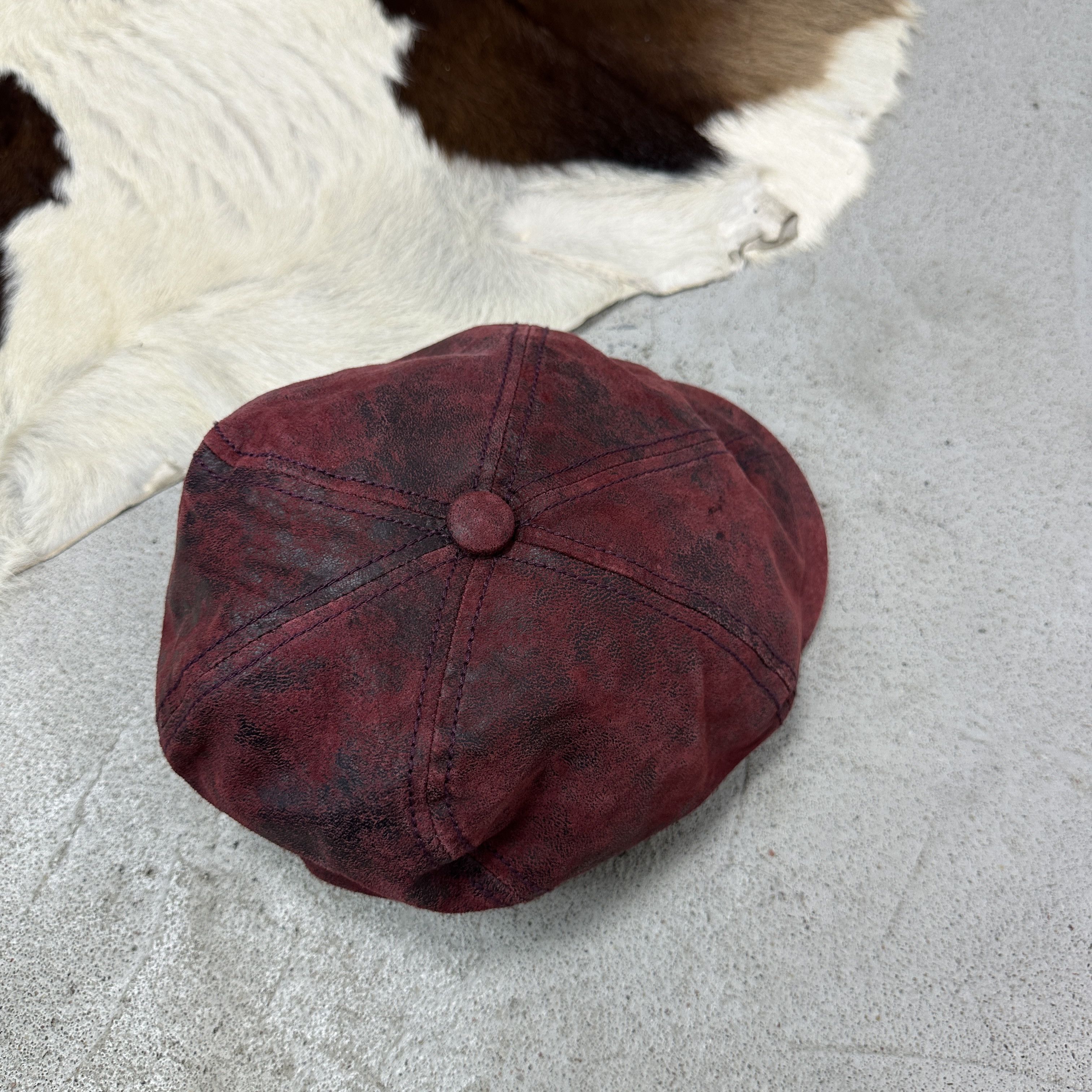 Stetson Vintage Streetwear Old School Stetson Flat Cap Y2K Size 36 - 7 Thumbnail