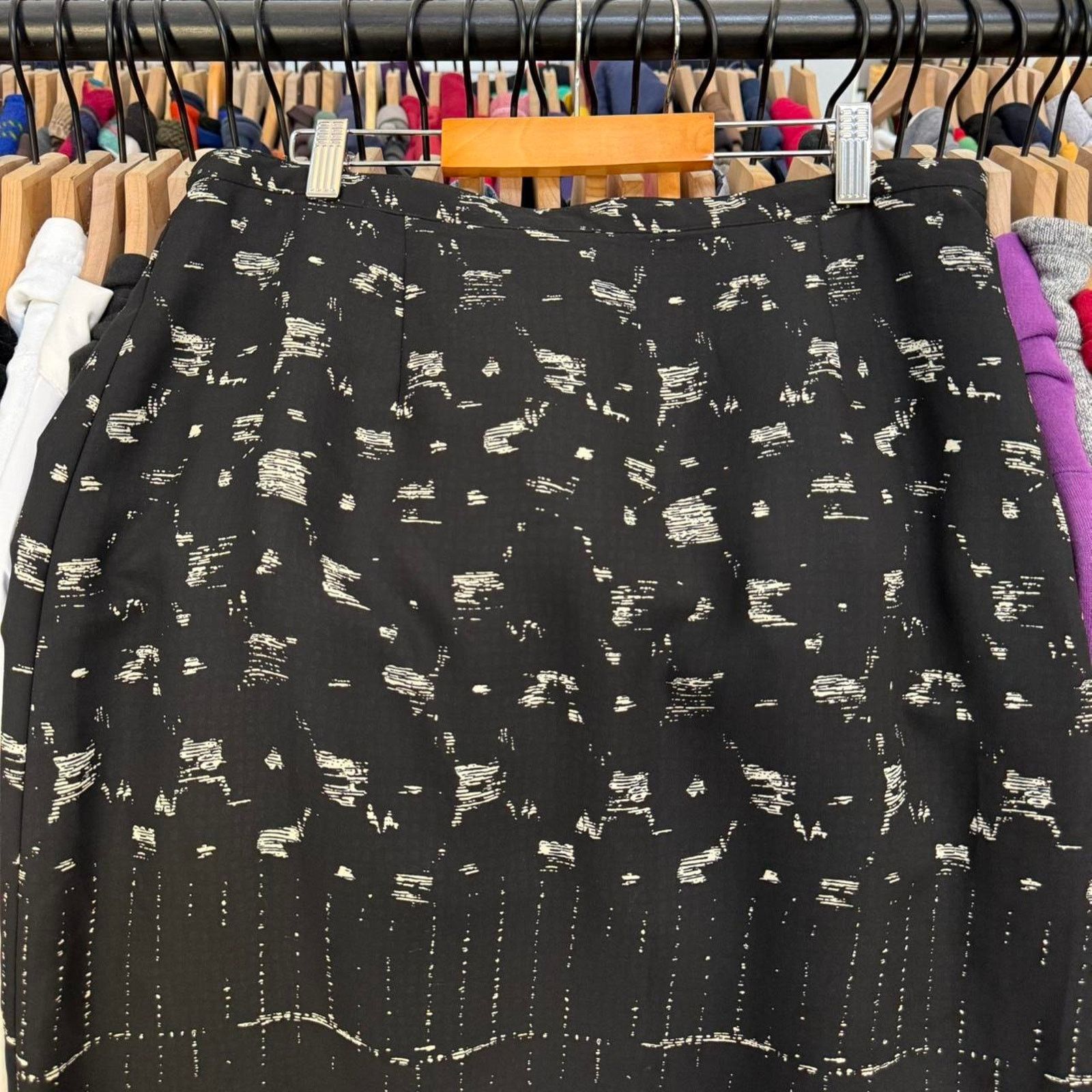 Other Vintage 90s K Studio Womens Maxi Skirt With Cute Pattern Size 34" / US 12 / IT 48 - 2 Thumbnail