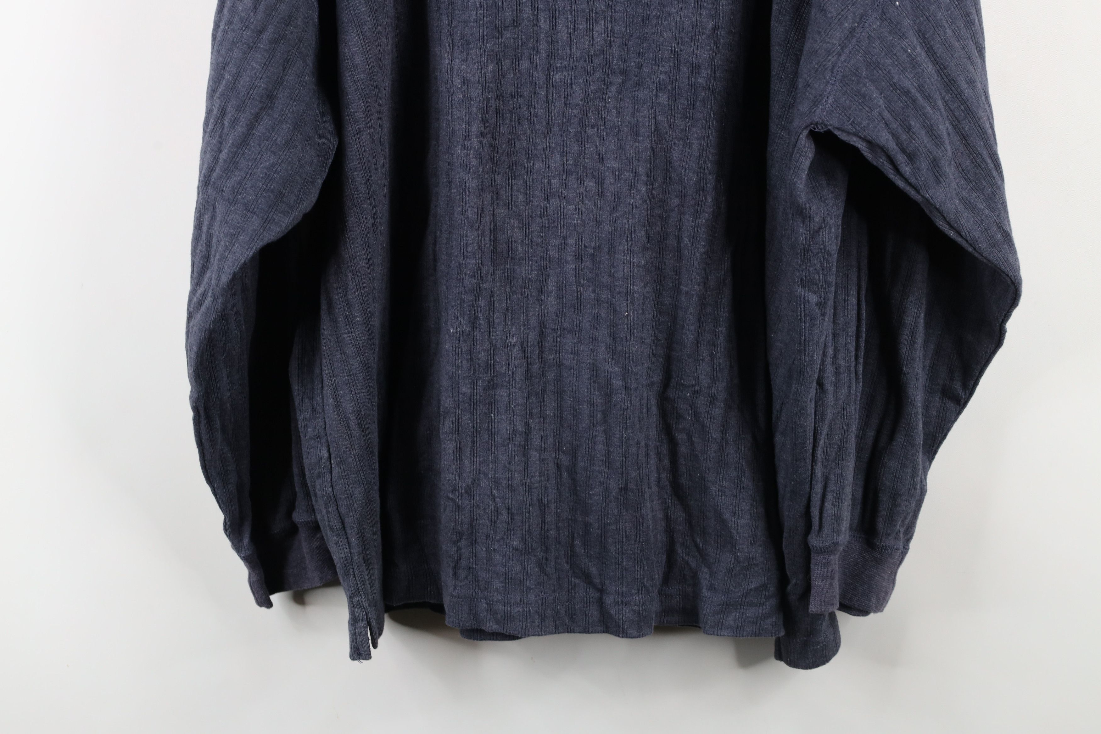 Vintage Vintage 90s Streetwear Ribbed Long Sleeve Henley T-Shirt Size US XL / EU 56 / 4 - 13 Thumbnail