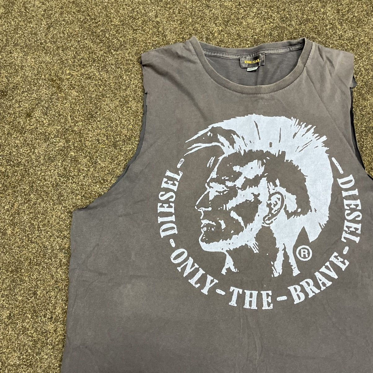 Vintage Vintage 90s Graphic Tank Top Faded Black Diesel Skate XL Size US XL / EU 56 / 4 - 3 Thumbnail