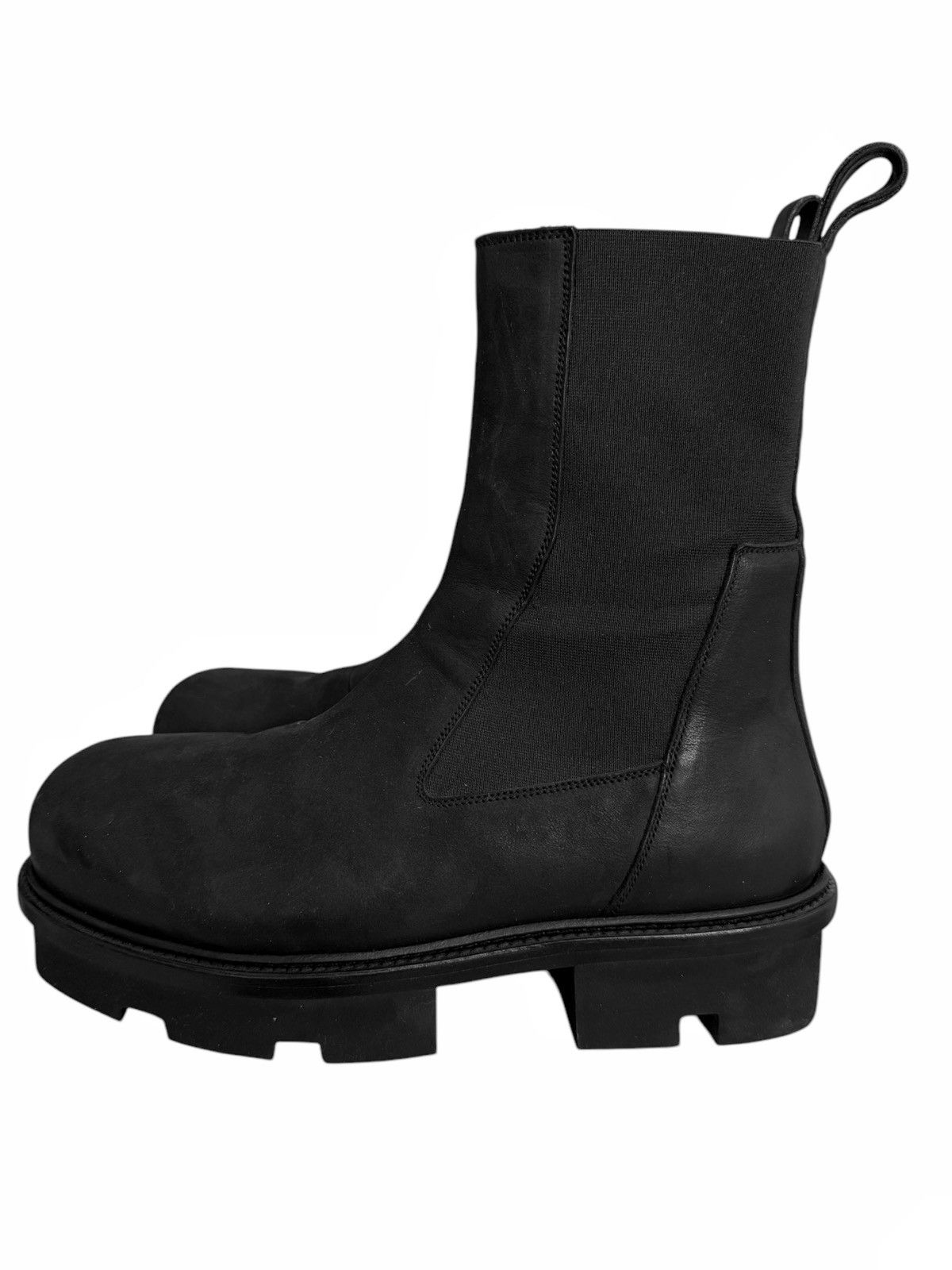 Rick Owens Megatooth Bozo Oiled Leather Boot Size US 9 / EU 42 - 2 Thumbnail