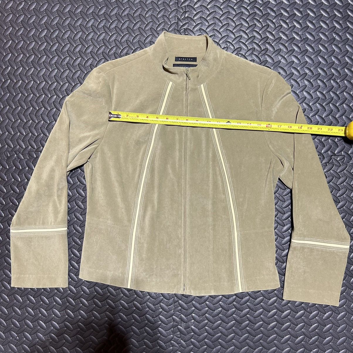 Designer × Other Norton McNaughton Jacket Womens 12 Green Zip Up Stretch Size XL / US 12-14 / IT 48-50 - 4 Thumbnail
