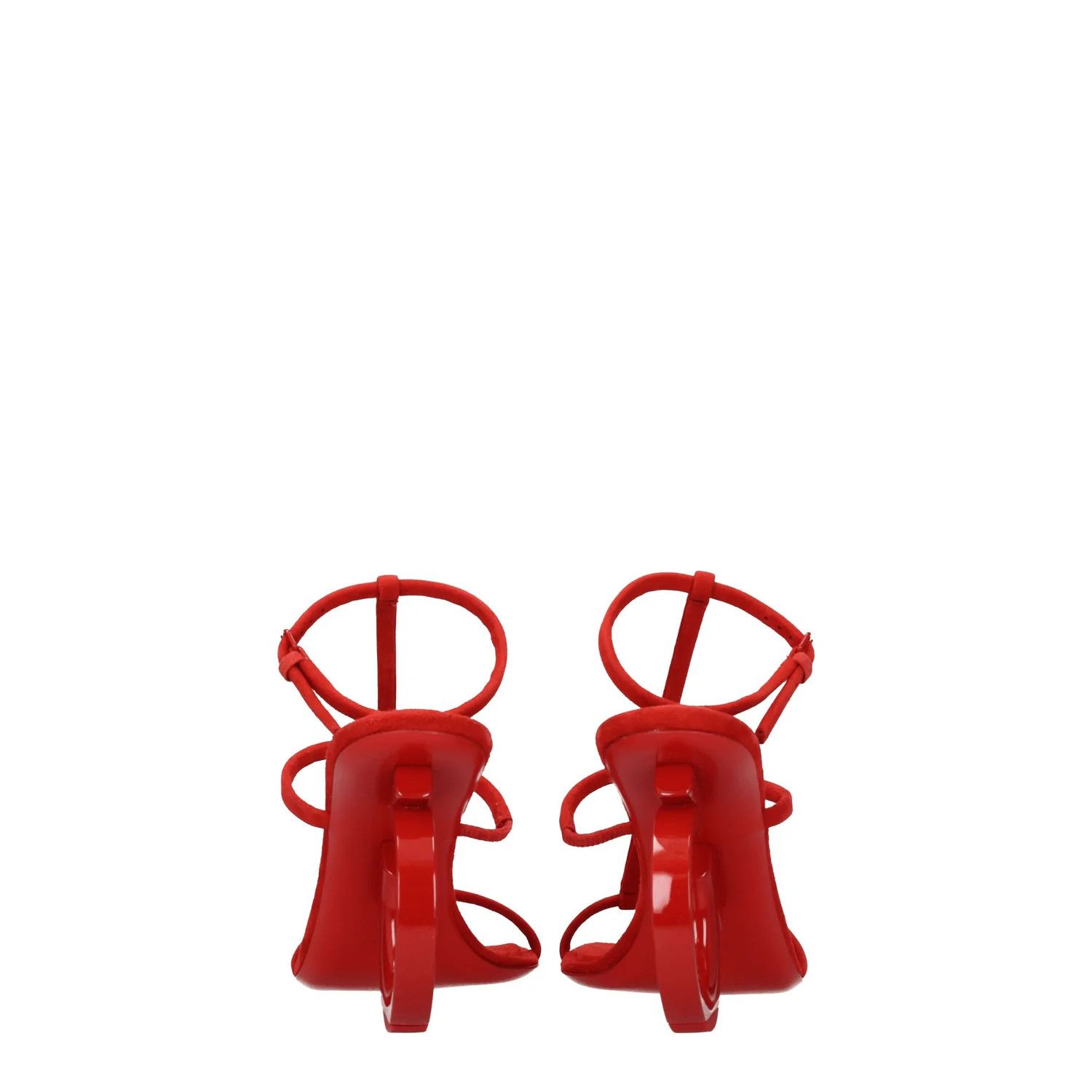Salvatore Ferragamo ob1o1e1224 Suede Sandals in Red Size US 7 / IT 37 - 5 Thumbnail