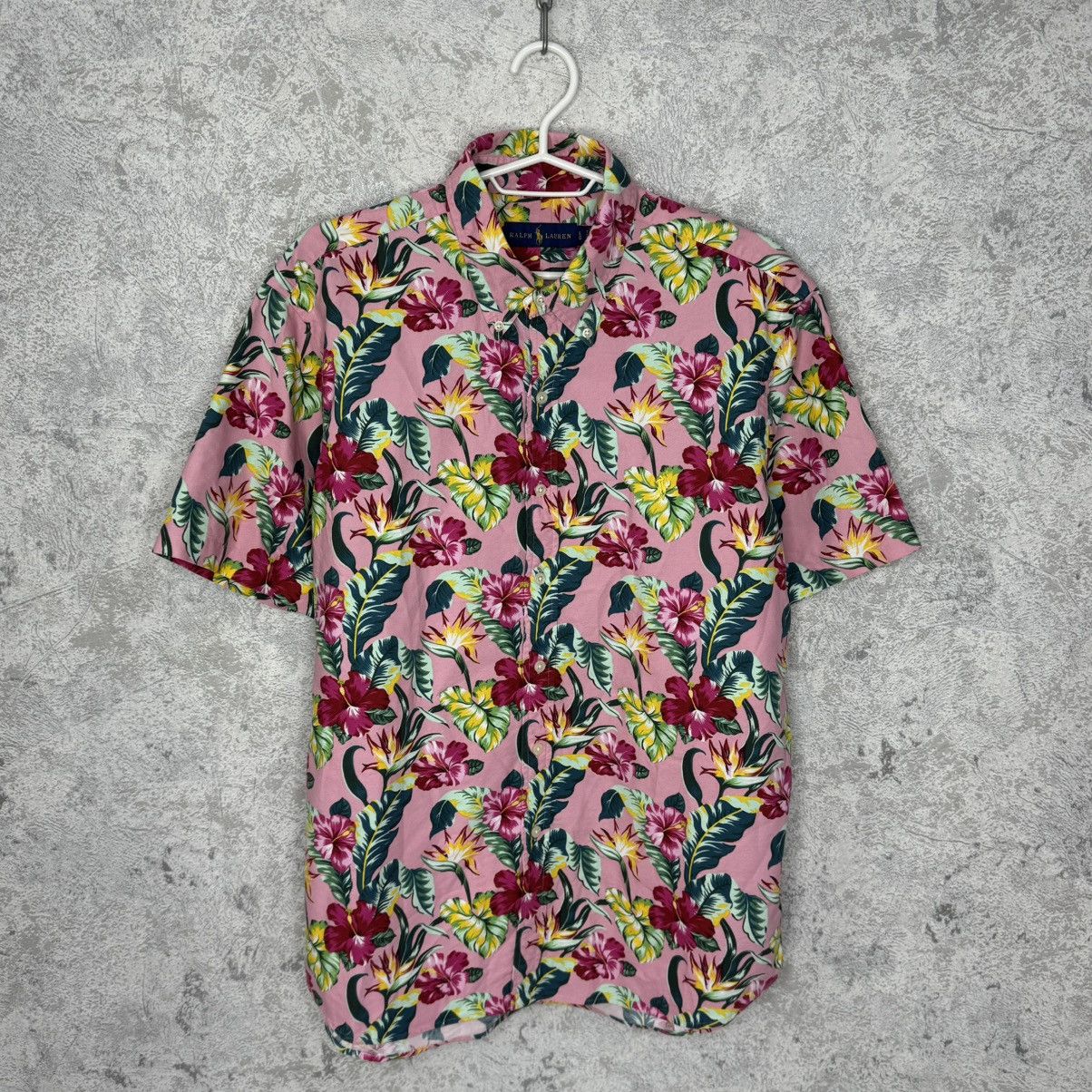 Ralph Lauren Ralph Lauren Shirt Pink Floral Hawaiian Camp Aloha Tropical Size US L / EU 52-54 / 3 - 1 Thumbnail