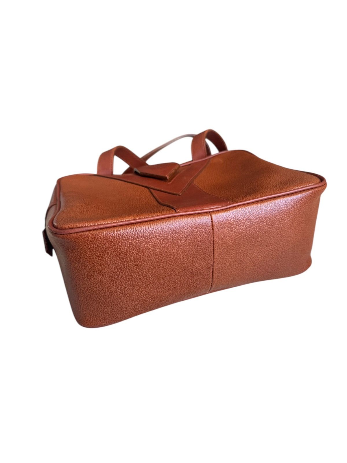 Vintage × Yves Saint Laurent Yves Saint Laurent YSL Brown Leather Handbag Size ONE SIZE - 3 Thumbnail