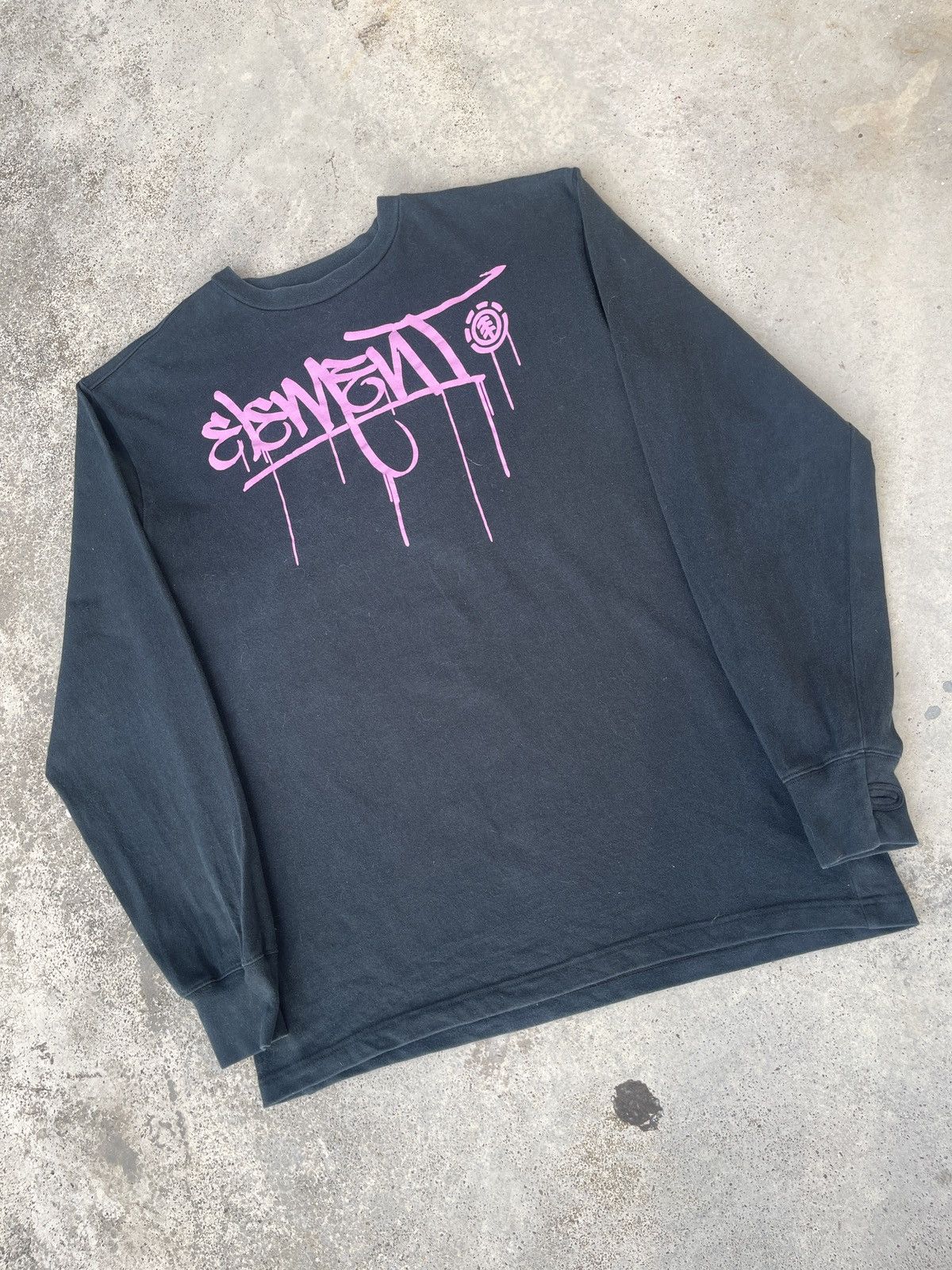 Affliction × Element × Vintage Vintage Y2K Element Skateboard Graffiti Spellout Longsleeve Size US L / EU 52-54 / 3 - 2 Thumbnail