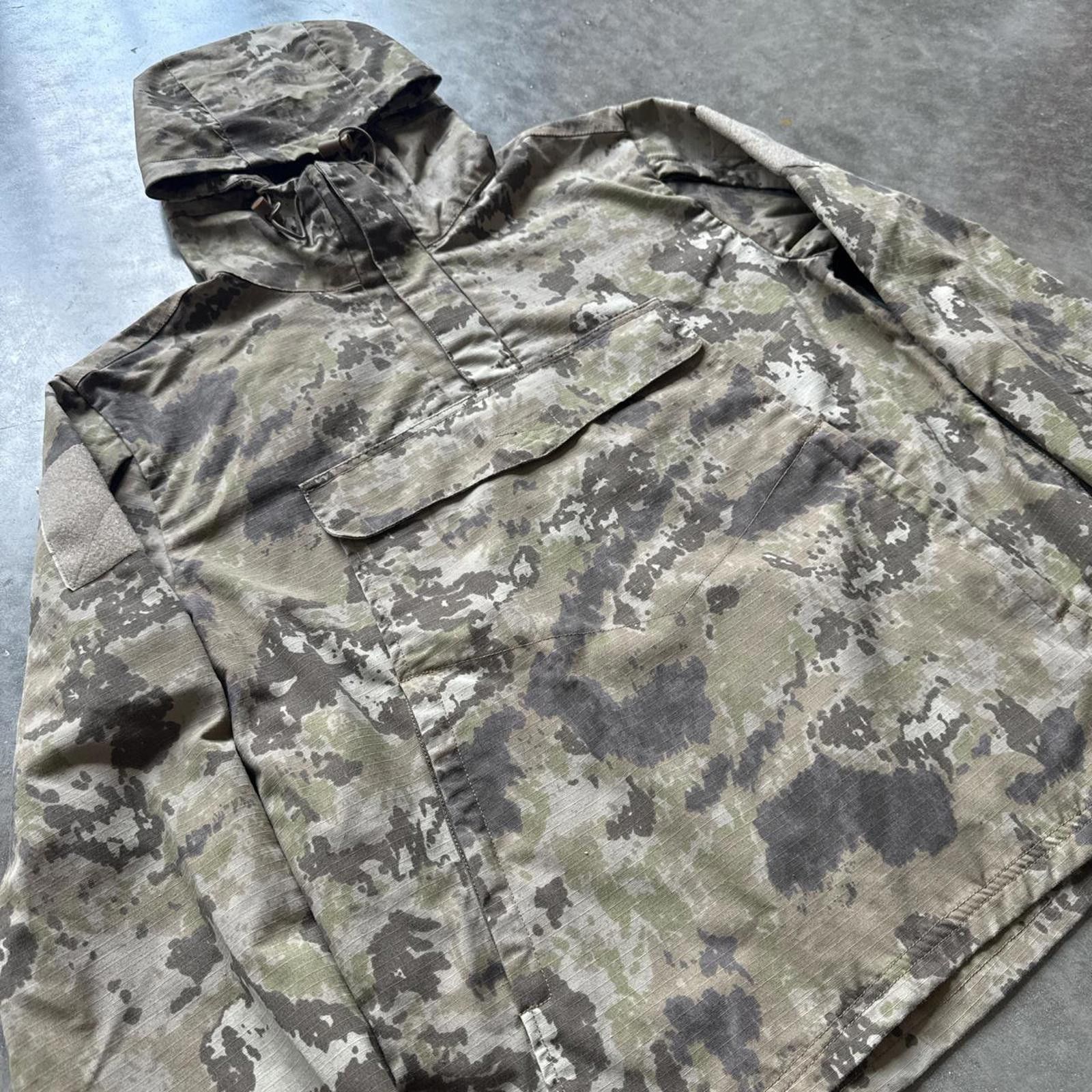 Other Camo Tactical Windbreaker Jacket With Hood, Zipper & Velcro Size US XXL / EU 58 / 5 - 3 Thumbnail