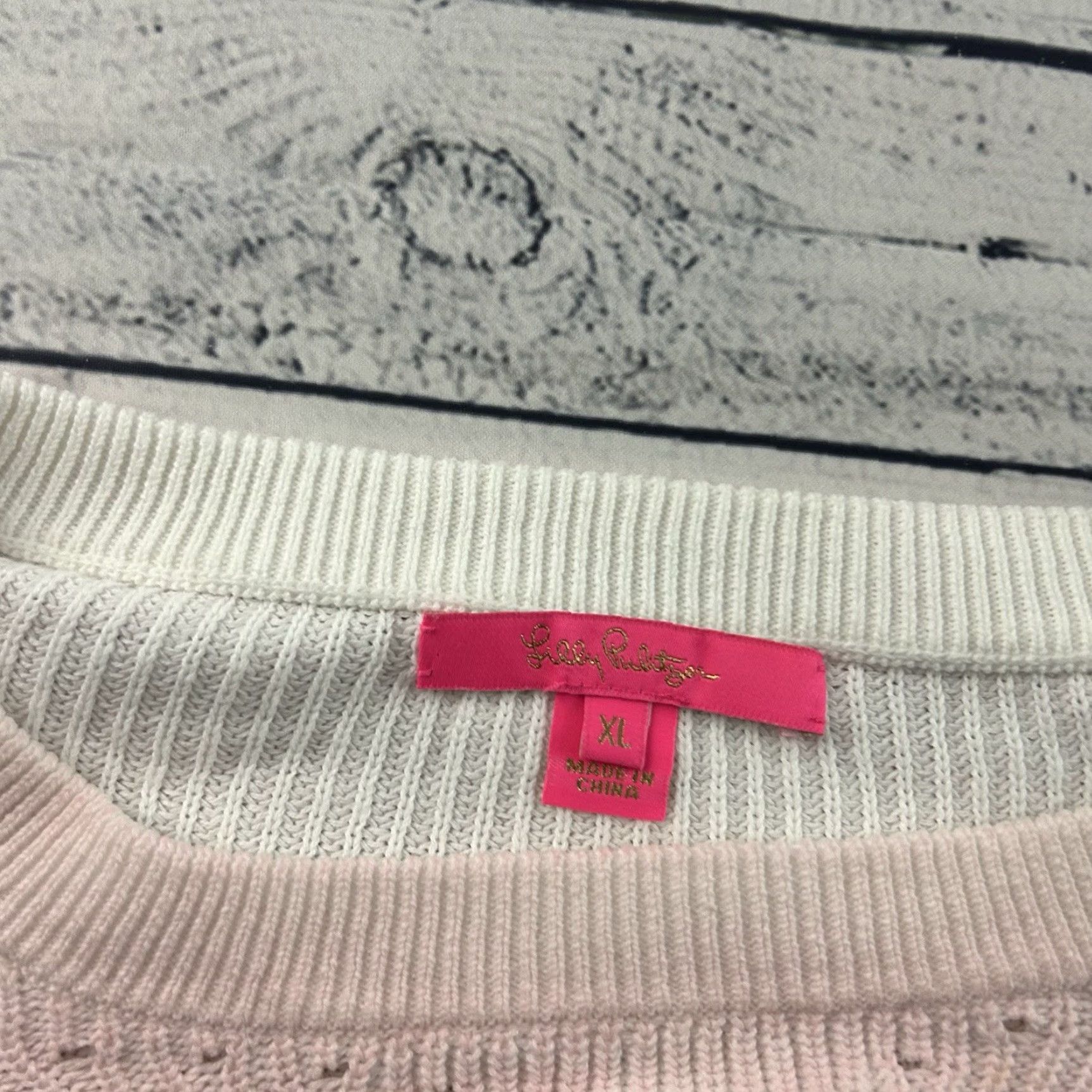 Lilly Pulitzer Lilly Pulitzer Ritzanna Sweater 100% Cotton Women's XL Multicolor Pullover Knit Jumper Shirt Womens XL Multicolor Sweater Size XL / US 12-14 / IT 48-50 - 2 Thumbnail