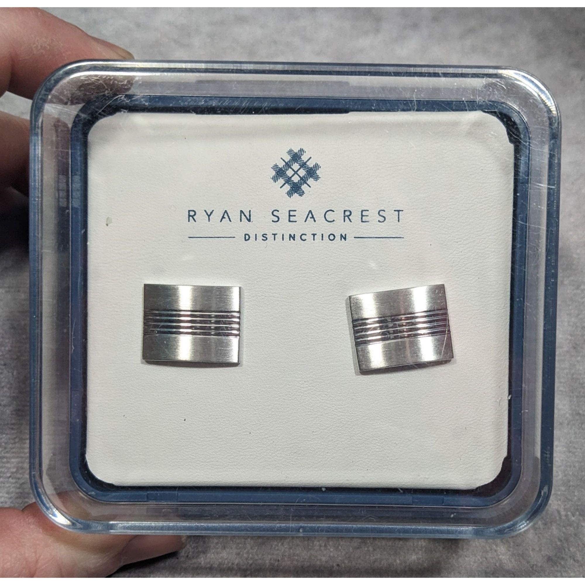 Other Ryan Seacrest Distinction Silver Tone Cufflinks Size ONE SIZE - 4 Thumbnail