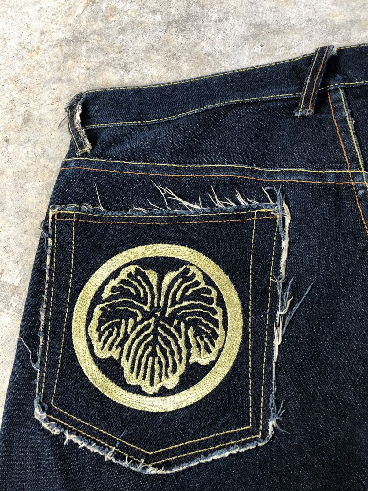 RMC Jeans Red Monkey Company Embroidered Jeans Selvedge Denim Size US 36 / EU 52 - 15 Thumbnail