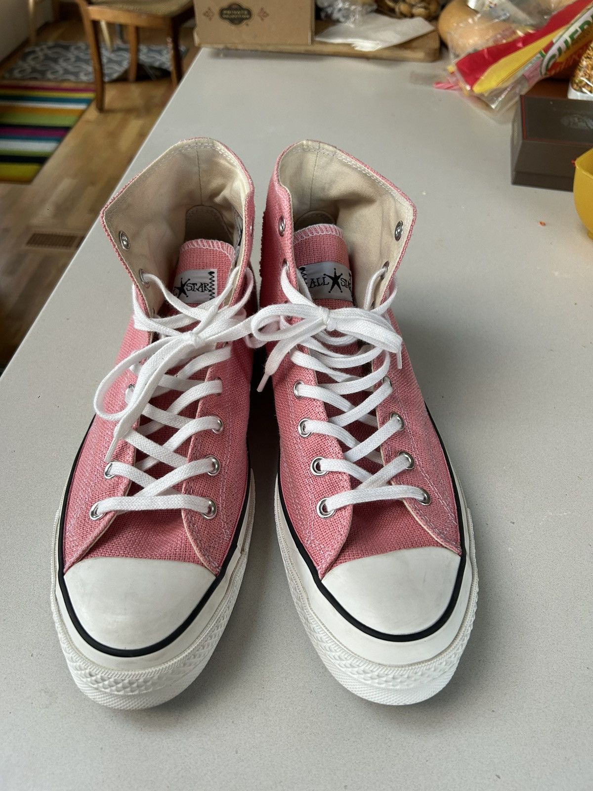 Converse × Stussy converse x stussy chuck 70 high surfman pink/black Size US 10.5 / EU 43-44 - 3 Thumbnail