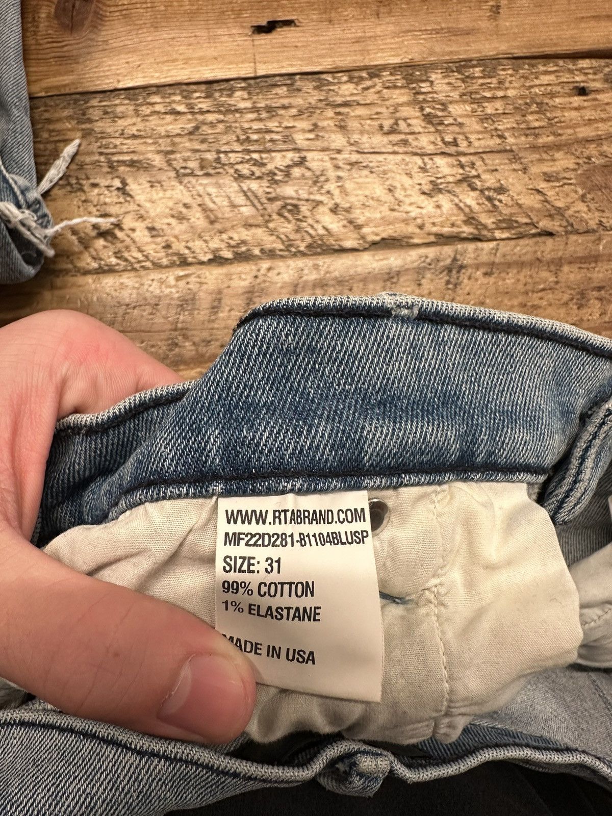 Rta RTA Padded Blue Denim Jeans Size 31 Size US 31 - 5 Thumbnail