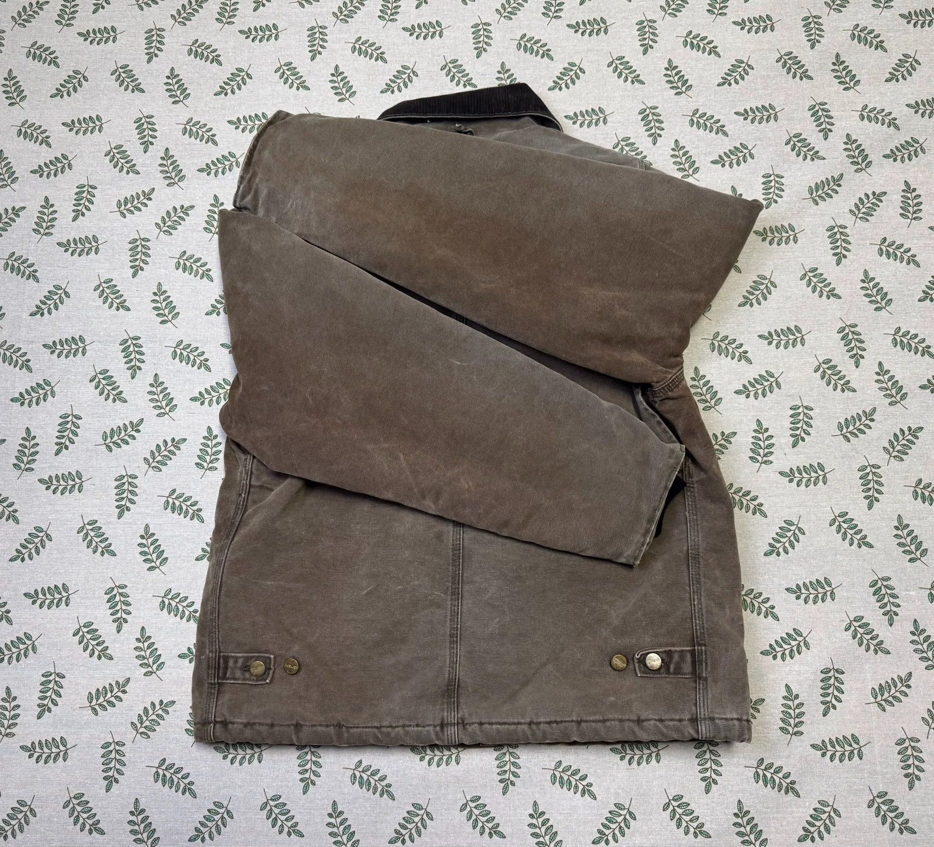 Carhartt Vintage Carhartt J22 LT Maroon Heavy Washed Jacket Size US L / EU 52-54 / 3 - 6 Thumbnail