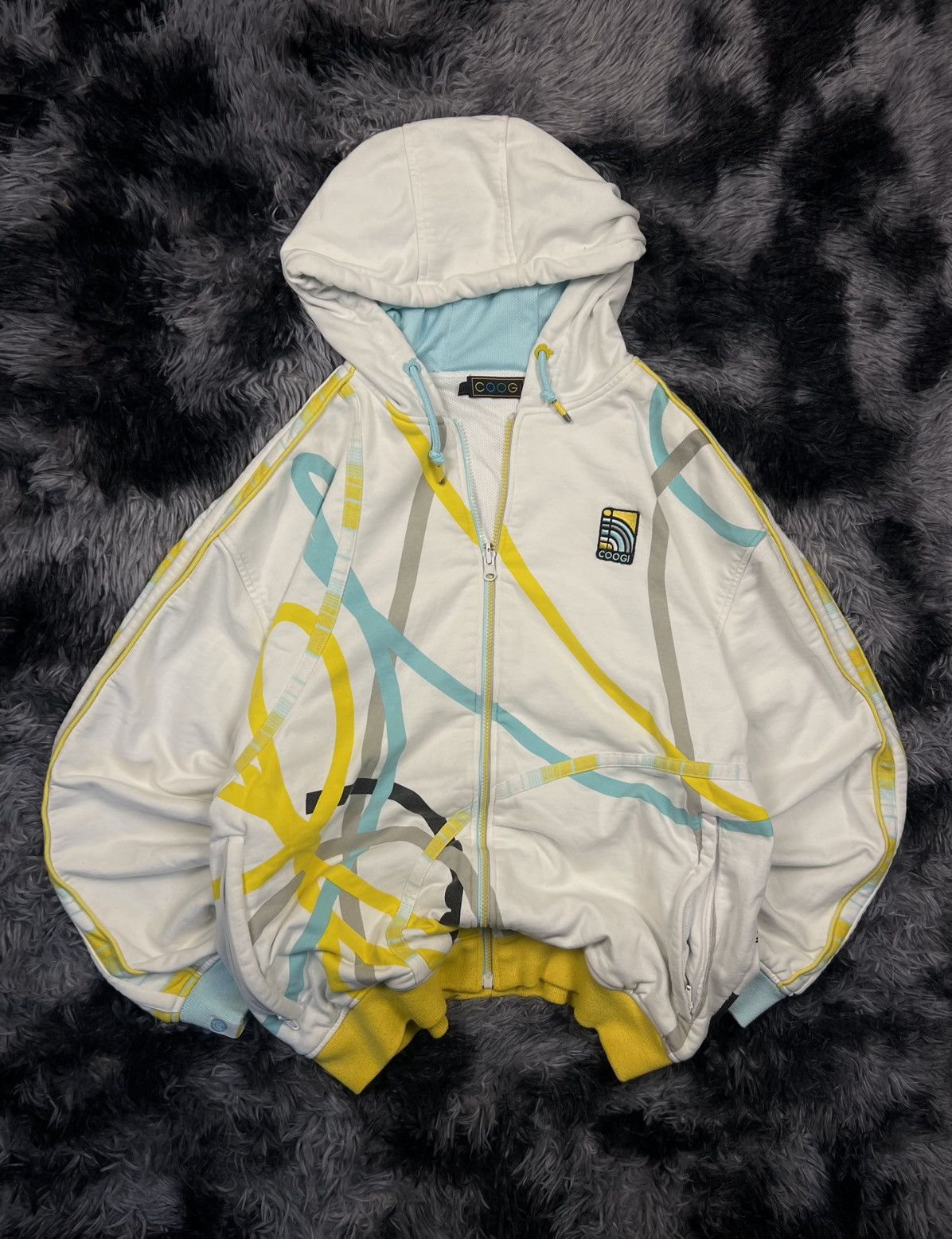 Coogi Vintage COOGI Full Zip Hoodie Graphic hip hop y2k Back Print Size US XL / EU 56 / 4 - 4 Thumbnail