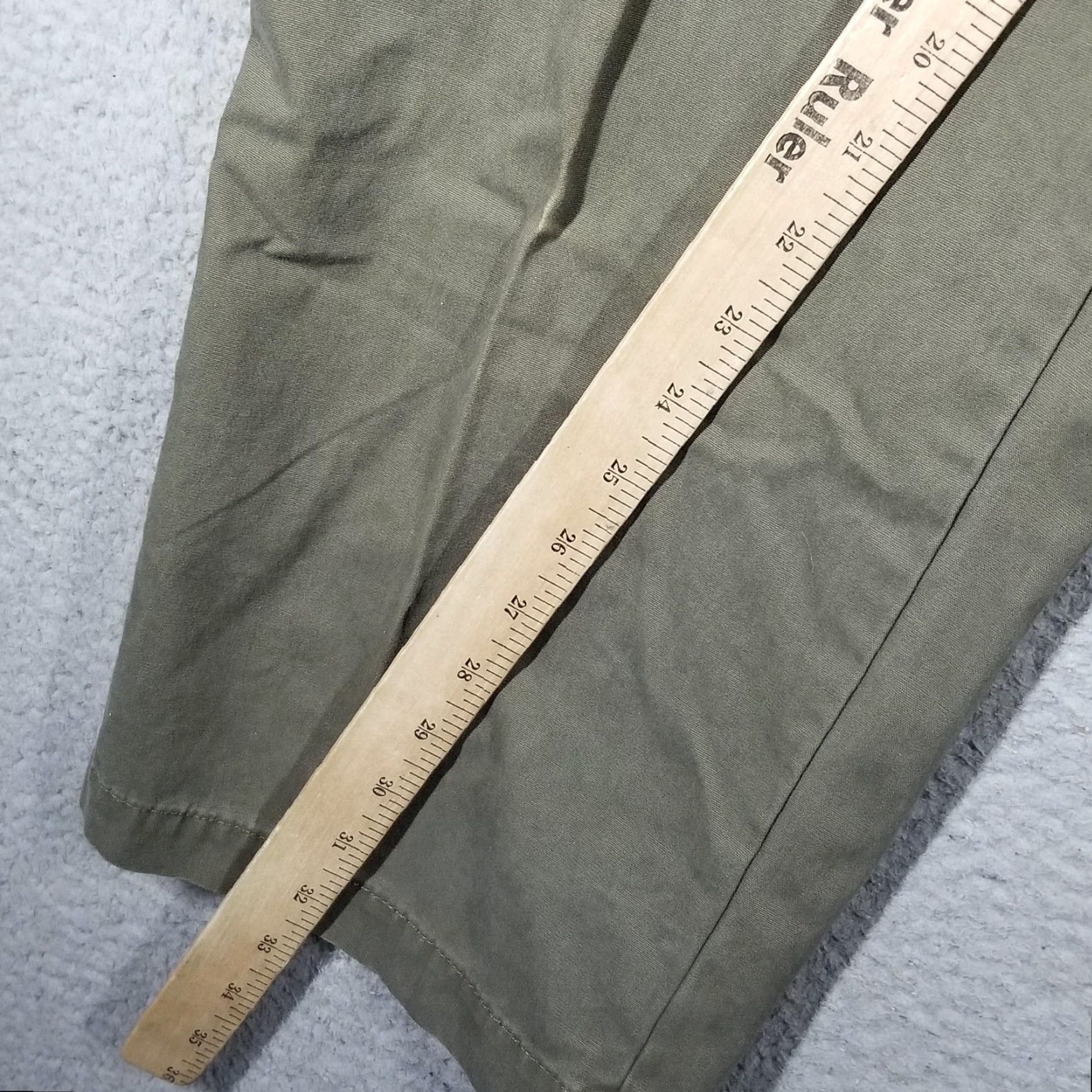 Vintage Columbia GPS Pants Chino Cotton 36x32 Peatmoss Green Mens Size US 36 / EU 52 - 7 Thumbnail