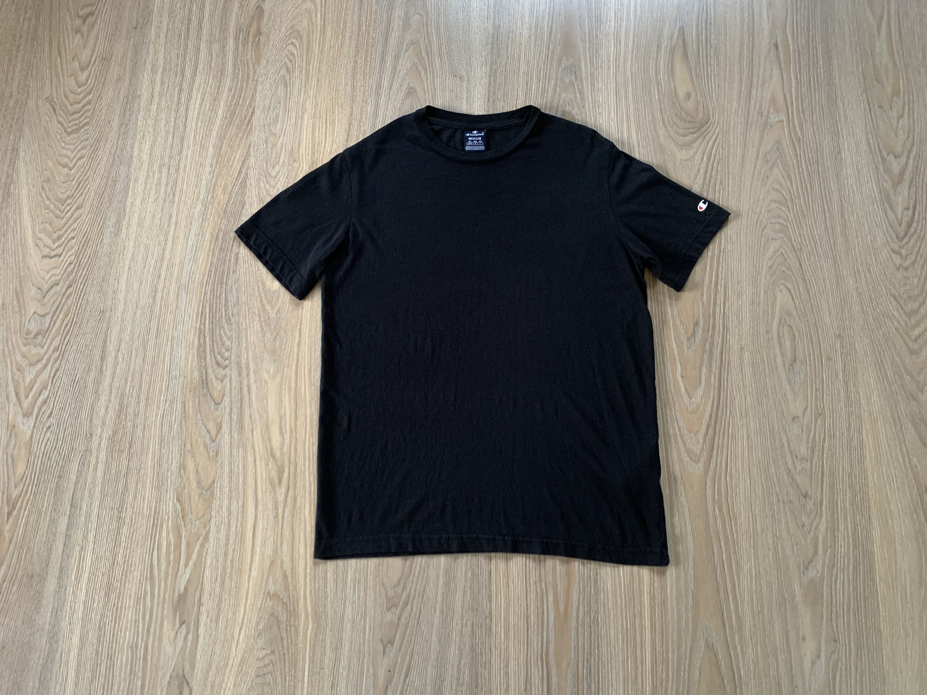Champion Champion Cotton Black Basic Mini Logo T-Shirt Size US M / EU 48-50 / 2 - 1 Thumbnail
