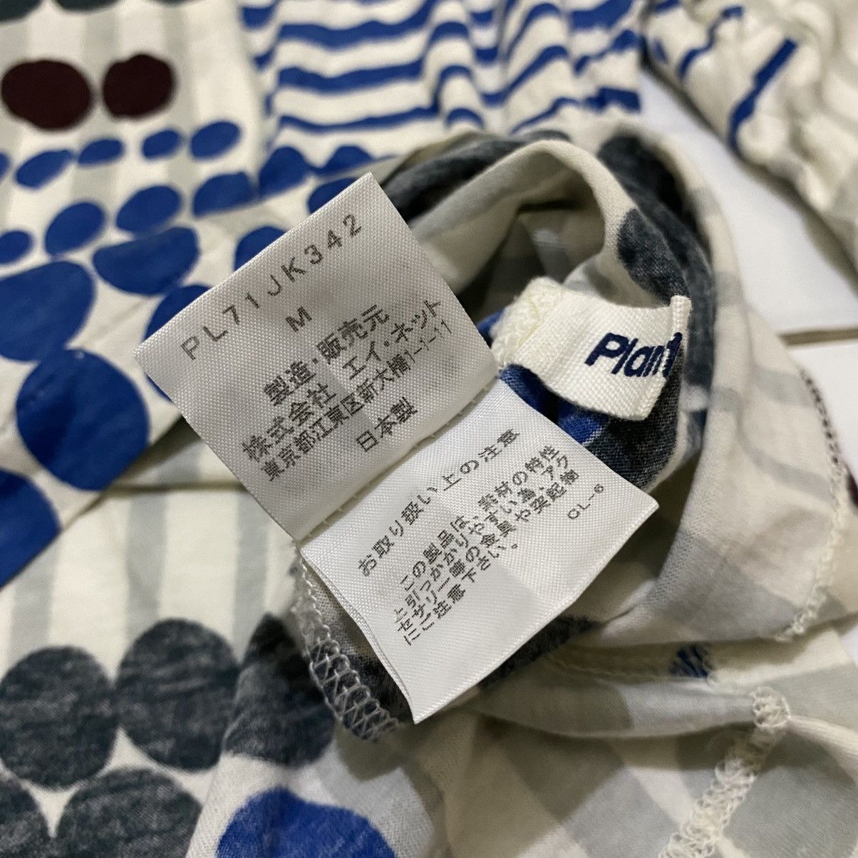 Issey Miyake Plantation by Issey Miyake Dot Printed Blouse Size M / US 6-8 / IT 42-44 - 8 Thumbnail