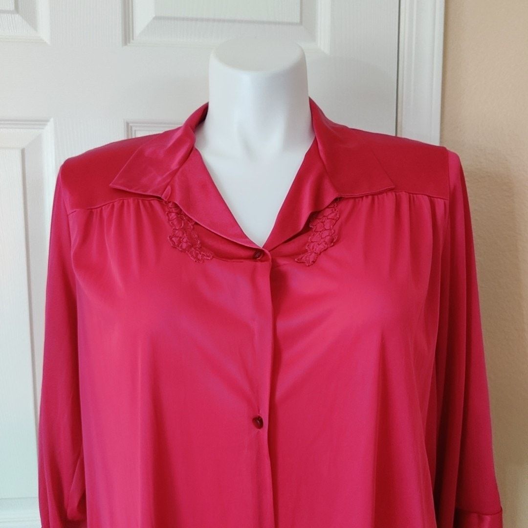 Vintage Vintage 60s Vanity Fair button front nightgown L Size ONE SIZE - 2 Thumbnail