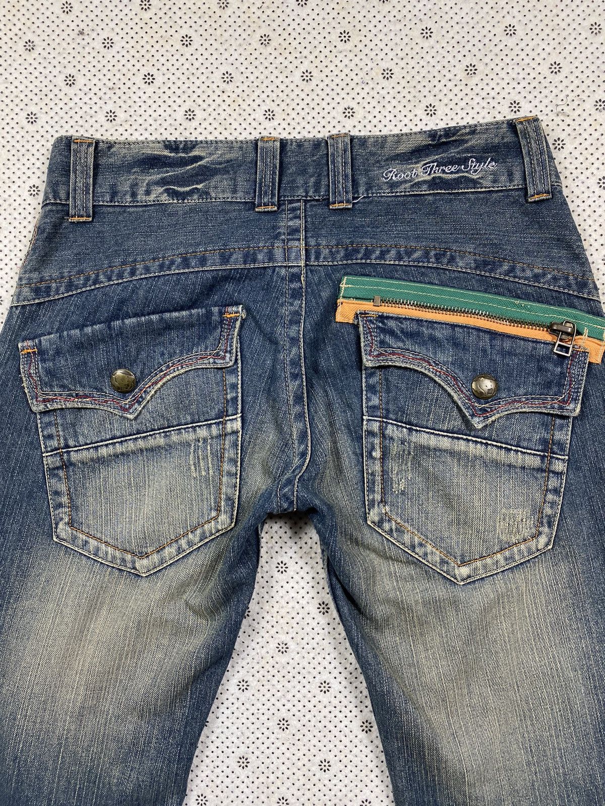 Hysteric Glamour × PPFM × Roots Extremely Patina Look Denim ByRoot Three Style Size US 32 / EU 48 - 4 Thumbnail