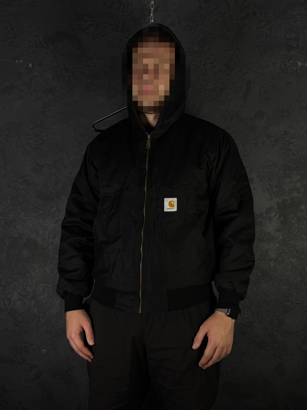 Carhartt CARHARTT Black Quilted Hooded Jacket Size Large MADE IN USA Size US L / EU 52-54 / 3 - 1 Thumbnail