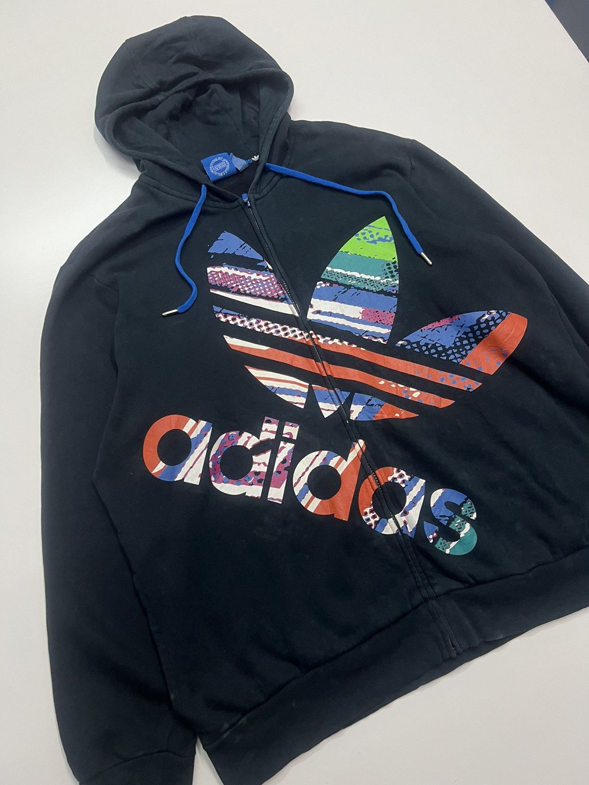 Vintage Adidas Big Logo Hoodies Size US XXL / EU 58 / 5 - 3 Thumbnail