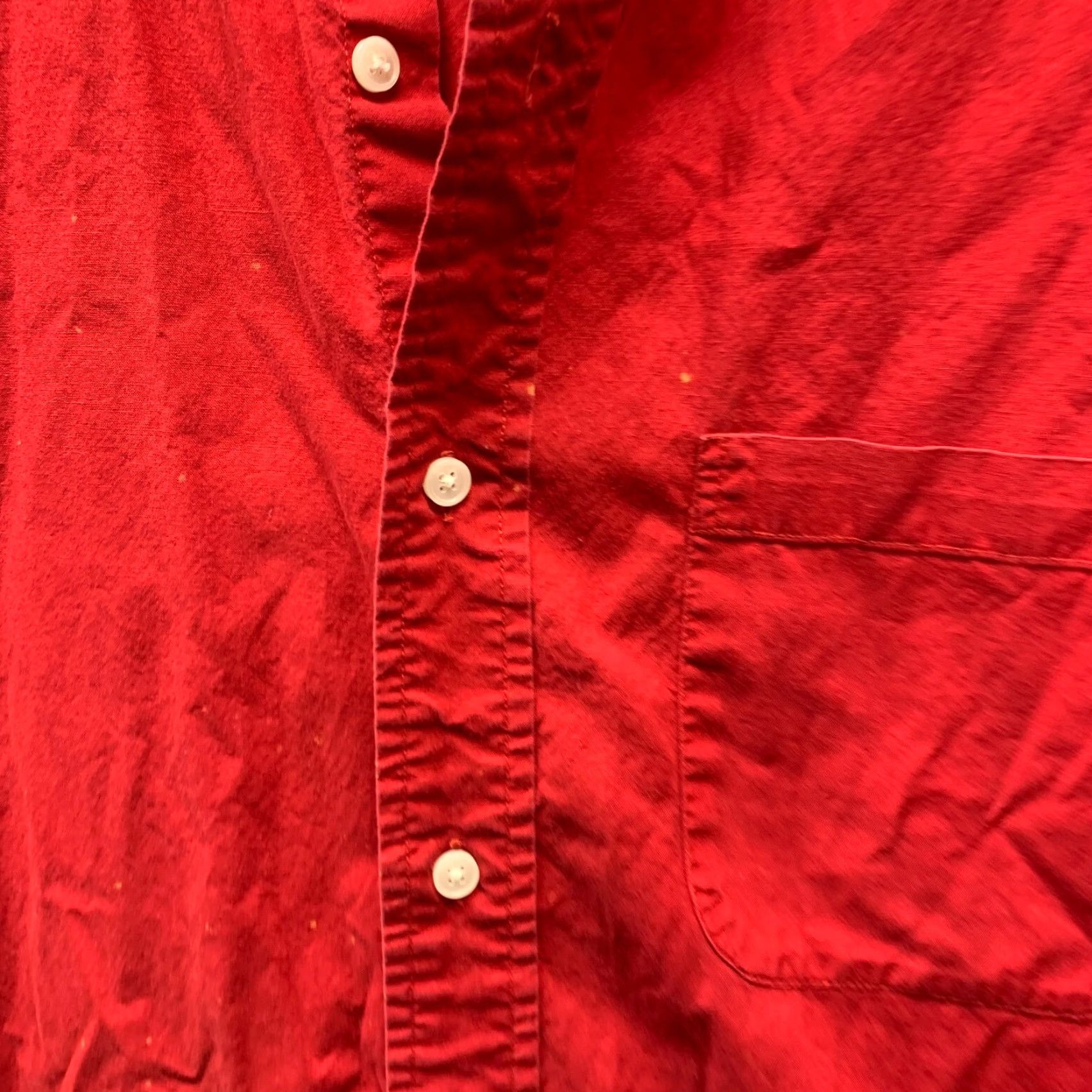 Eddie Bauer Eddie Bauer Shirt Adult Medium Red Outdoor Chino Canvas Casual Mens Fishing Button-Up Short Sleeve Collar Spread Button Size US M / EU 48-50 / 2 - 3 Thumbnail