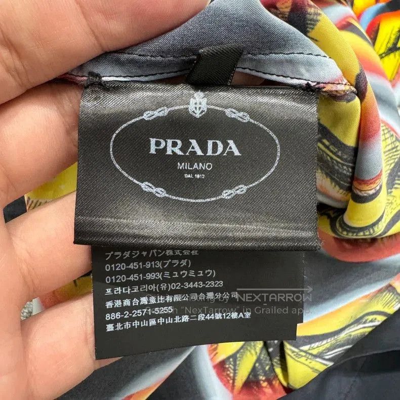 Prada Prada Banana Flame Shirt Short sleeve-zp. Size US L / EU 52-54 / 3 - 5 Thumbnail