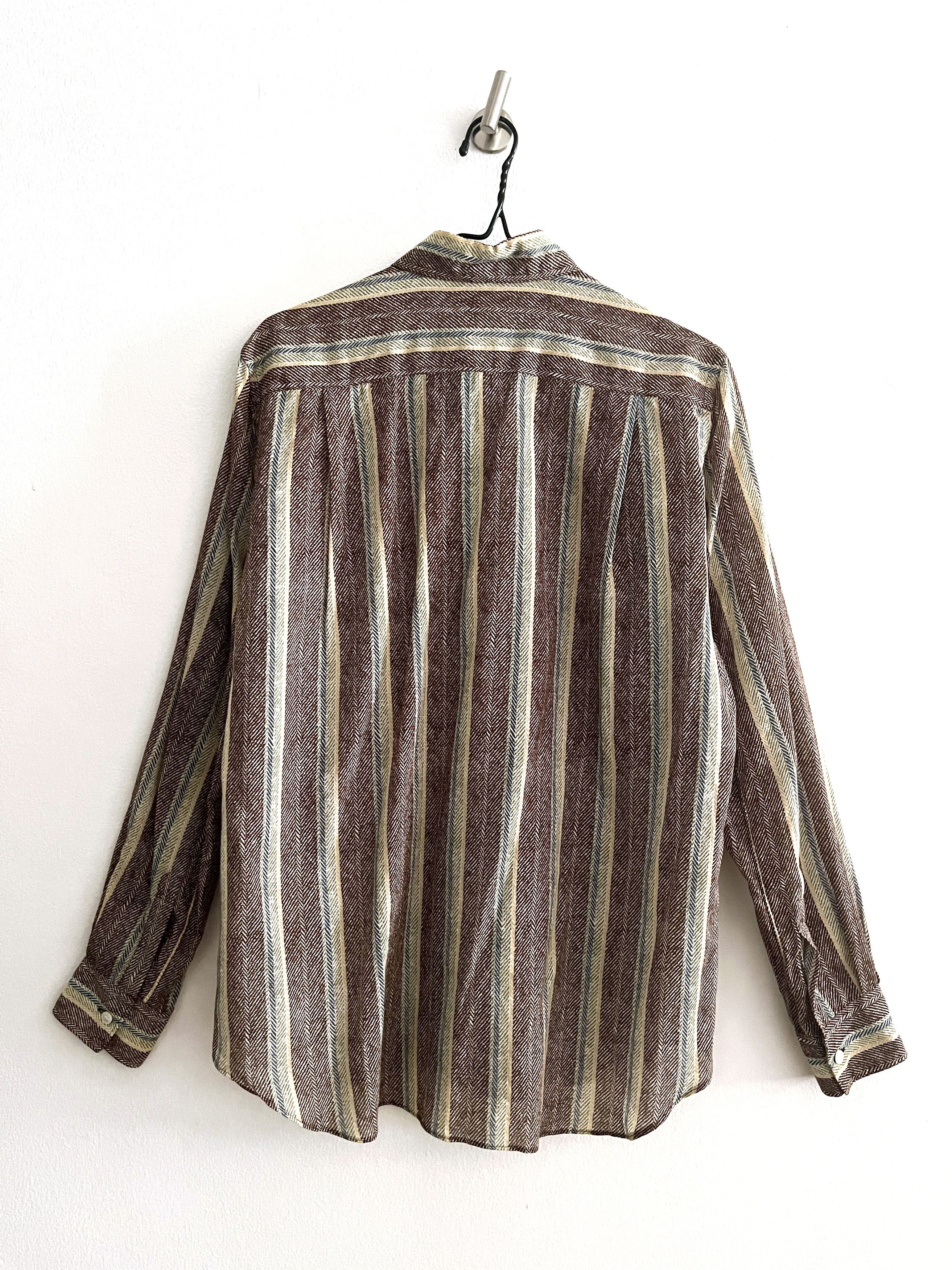 Comme des Garcons SHIRT striped cotton button up shirt Size US S / EU 44-46 / 1 - 2 Thumbnail